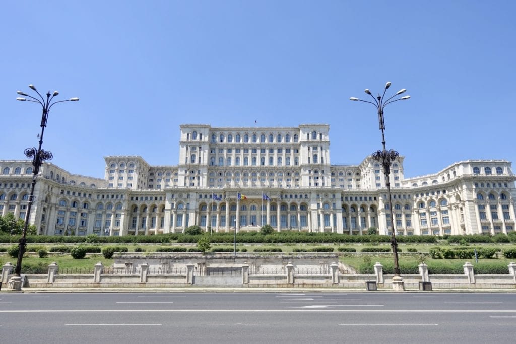 I went to Paris - and didn't go inside the Louvre! 3 The Palace of the Parliament in Bucharest, a massive neoclassical building viewed from the street.